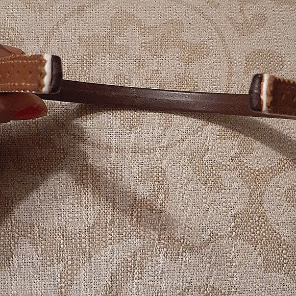 COACH LEATHER TWO TONE HEADBAND NWOT - Picture 6 of 7